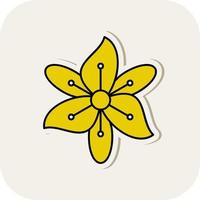 Freesia Vector Icon Design