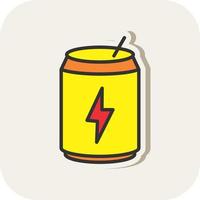 Energy Drink Vector Icon Design