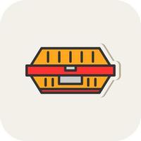 Food Container Vector Icon Design