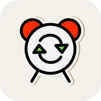Alarm Repeat Vector Icon Design