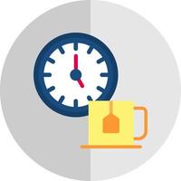 diseño de icono de vector de tiempo de té