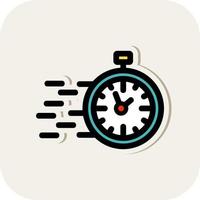 Fast Time Vector Icon Design