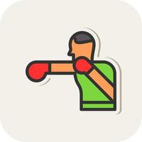 diseño de icono de vector de boxeo