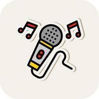 diseño de icono de vector de karaoke