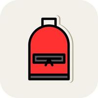 Backpack Vector Icon Design