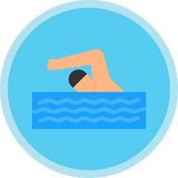 diseño de icono de vector de natación