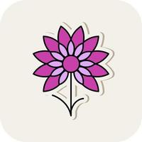 Chive Blossoms Vector Icon Design