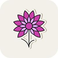 Chive Blossoms Vector Icon Design