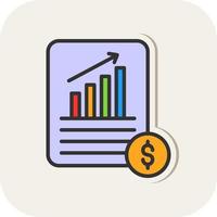 Debt Analysis Vector Icon Design