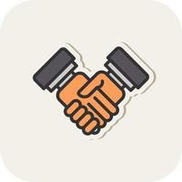 Handshake Vector Icon Design