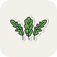 Arugula Vector Icon Design