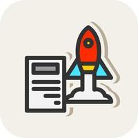Project Launch Vector Icon Design