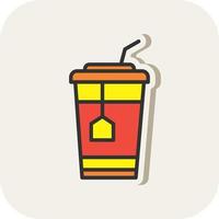 Ice Tea Vector Icon Design