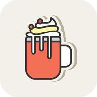 Hot Chocolate Vector Icon Design