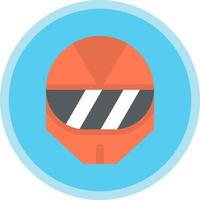 Racing Helmet Vector Icon Design