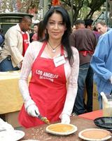 Celebrities Help to serve Thanksgiving Dinner to the homeless at the LA Mission in Downtown LALos Angeles CANovember 23 20052005 photo