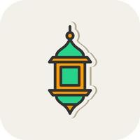 Arabic Lamp Vector Icon Design