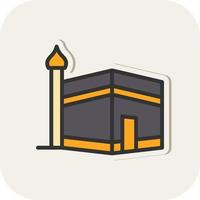 diseño de icono de vector de kaaba