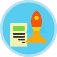 Project Launch Vector Icon Design