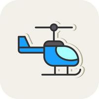 Helicopter Vector Icon Design