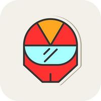 Racing Helmet Vector Icon Design