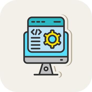 Software Developer Vector Icon Design