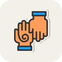 Hand Massage Vector Icon Design