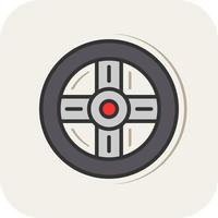 Steering Wheel Vector Icon Design