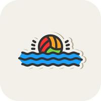 Waterpolo Vector Icon Design