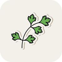 diseño de icono de vector de cilantro