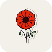 Poppy Vector Icon Design