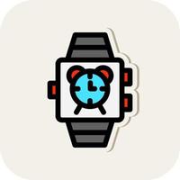 Smartwatch Alarm Vector Icon Design