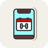 Workout Schedule Vector Icon Design