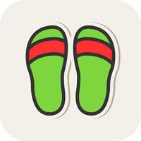 Slippers Vector Icon Design