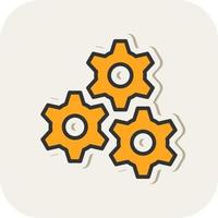 Cogs Vector Icon Design