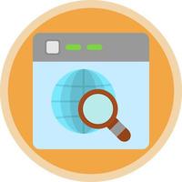 Website Search Vector Icon Design