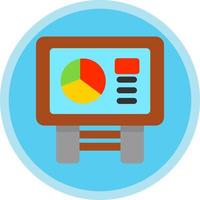 Statistics Presentation Vector Icon Design