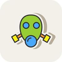 Gas Mask Vector Icon Design