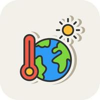 Global Warming Vector Icon Design