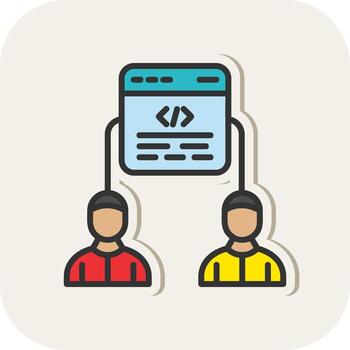 Website Hierarchy Vector Icon Design