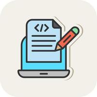 Programming Notes Vector Icon Design