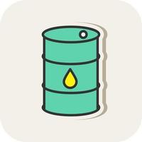 Oil Barrell Vector Icon Design