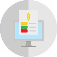 Online Invoice Vector Icon Design