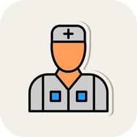 Male Patient Vector Icon Design