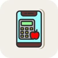 Calorie Calculator Vector Icon Design