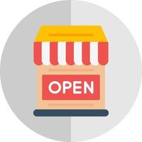 Shop Open Vector Icon Design