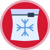 Ice Bag Vector Icon Design