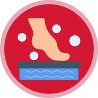 Foot Spa Vector Icon Design