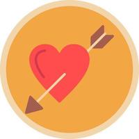 Heart Arrow Vector Icon Design