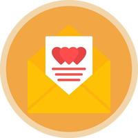 Love Letter Vector Icon Design